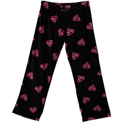 Supergirl - All Over Logo Fleece Sleep Pants