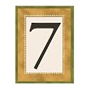 Grasslands Road Estate Pineapple 3 by 4-Inch Build Your Address Plaque with Magnetic Tile, Number 7