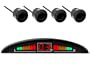 Einparkhilfe mit Farb-Display und 4 Sensoren in Schwarz