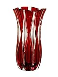 Dale Tiffany GA80093 Monte Carlo Red Glass Decorative Vase , 6-1/2-Inch by 12-Inch