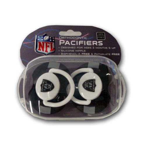 Baby Fanatic 2-pack Pacifiers - Oakland Raiders