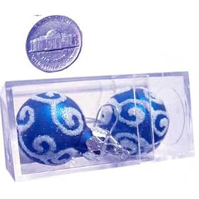 Christmas Earrings Swirl Ornament