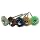 JoolTool 3M 5 Piece Deluxe Miniature Bristle Brush Kit Assembled with 3/32" Mandrel, 4 Ply, 9/16" Diameter