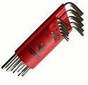 Bondhus 17195 Set of 15 Hex L-wrenches with BriteGuard Finish, Extra Long Length, sizes 1.27-10mm
