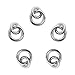 Dreambell 10 pcs .925 Sterling Silver Link Jump Ring 4mm 3mm Link Dangle Connector/Findings/Bright