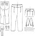 High Waist Pants - Man's High Waisted 1790-1810 Trousers Pattern (Sizes 28-42 Waist) - Also Aviailable in a Large Size