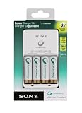 Sony Media BCG34HH4KN Cycle Energy NiMH Power Charger with Four 2100 mAh AA Battery