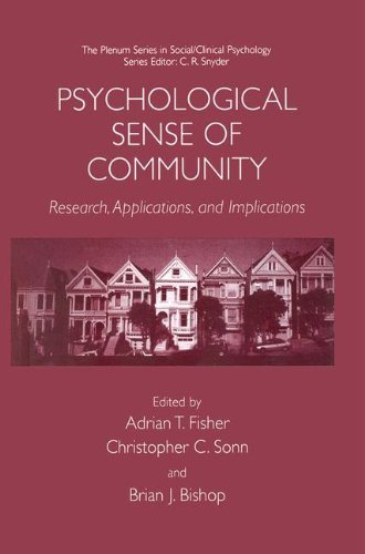 Psychological Sense of Community: Research, Applications, and Implications (The Springer Series in Social Clinical Psychology)