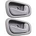 Door Handles ECCPP Interior Inner Inside Front Rear Passenger Side Door Handle Replacement for 1998 1999 2000 2001 2002 Toyota Corolla Gray(2pcs)