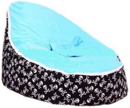 New Cool Black Skull Baby Beanbag Baby Seat Baby Chair Baby Bean Bag "No Fillings"