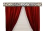 BCL Drapery Hardware 54AVAS Curtain Rod Valance, Acanthus Vine on Handcrafted Solid Steel Frame, Antique Silver, 54-Inch