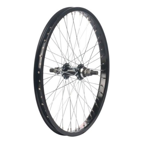 Alex Toys Y303 48H Alloy 14mm FW Nutted Rear Wheel, 20x1.75-Inch, Black/Black