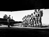 U.S. Paratroopers Lining Up before Taking Off on Training Maneuvers Somewhere in England, 1942 Photographic Poster Print, 16x12