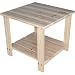 Two Tier Cedar End Table - 20in.L x 20in.W x 18 1/8in.H