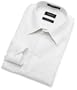 Claiborne Men's Long Sleeve Point Collar Dress Shirt,White Stripe,16H 32/33