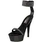 Pleaser Women's Kiss-270 Ankle Cuff Platform Sandal