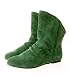 Couture Discount Damenstiefeletten Fashion Ankle Boots Wildleder, grün (ST157)