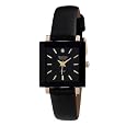 Armitron NOW Women`s 753847BKGPBK Diamond Accented Gold-Tone Black Leather Strap Watch