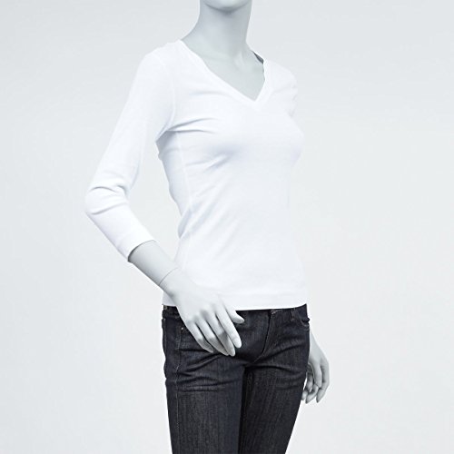 (スリードッツ) three dots 七分袖VネックTシャツ/Essential [並行輸入品]