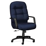 IMAGE OF HON Products - HON - 2090 Pillow-Soft Executive High-Back Swivel/Tilt Chair, Mariner, Black Base - Sold As 1 Each - 