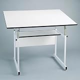 WorkMaster Jr. with 30  x 42  Base Color: White, Size: 30  x 42 