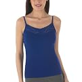 Gilligan & O'Malley&reg; Cotton Camisole with Lace - Blue