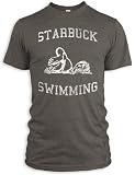 Vintage Distressed Starbuck Swimming Tri-Blend T-Shirt