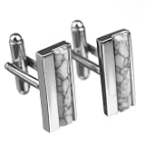 Blacklist Boutons de manchette Howlite