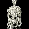 Chamillionaire Platinum Style Men's Religious Jesus Cubic Zirconia Pendant Jewelry
