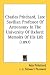 Charles Pritchard, Late Savilian Professor Of Astronomy In The University Of Oxford: Memoirs Of His Life (1897)