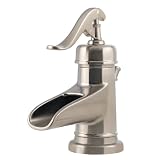 Price Pfister 042-YP0K Ashfield Single-Handle 4-Inch Lavatory Faucet with Pop-Up, Satin Nickel