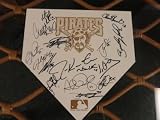 2011 Pittsburgh Pirates Team Signed Engraved Home Plate - MLB Dinner Sets