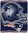 New England Patriots 50"X60" Tonal Helmet Style Royal Plush Raschel Throw Blanket - Football Sports Merchandise