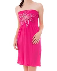 Nylon/Spandex Sequined Floral Print  Dress