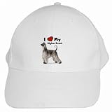 I Love My Afghan Hound White Cap Hat