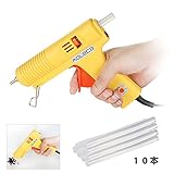 グルーガンWTwisdom Together 100W (高温タイプ)ホットボンドガン ホットメルトガン グルーガン 女性でも使いやすい軽量タイプ DIY作成、家庭やオフィス、車で簡単・綺麗に包装や修