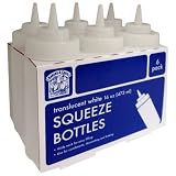 Bakers & Chefs Squeeze Bottles, please note bottles do not come with caps 16oz (Pack of 6)