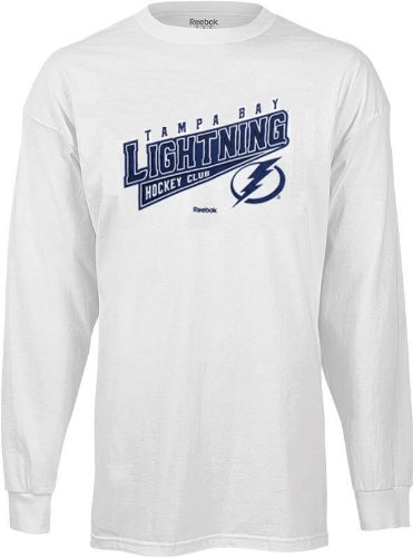 Tampa Bay Lightning Reebok White Long Sleeve Sweep T-Shirt (2XL)