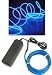 9ft Blue Neon Glowing Strobing Electroluminescent Wire (El Wire)