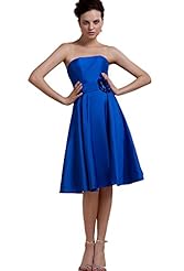 Strapless Taffeta Evening Dress/Bridesmaid Dress/Prom Dress 