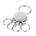 COSMOS ® Patent Metallic Keychain Keyholder with 4 Detachable Removable Rings