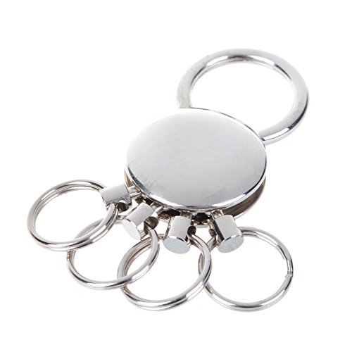 COSMOS ® Patent Metallic Keychain Keyholder with 4 Detachable Removable Rings
