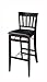 24H Folding Counter Height Stool Mission Style in Espresso Finish
