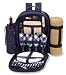 Outdoor Living : Picnic At Ascot 007XB-C Bon Apetite Backpack for 4 with Blanket - Blue with Check /Tan Blanket