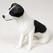 Jack Russell Black and White Dog Figurine