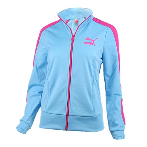 PUMA Damen Lifestyle-Trainingsjacke Heroes T7, ethereal blue, XL, 557874 21 Preisvergleich
