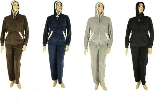 Pretty Birds Women's Fashions Plus Size Hoodie Winter Track Suit (2 Piece)