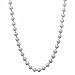 3mm Solid 925 Sterling Silver Military Ball Chain Necklace