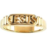 14K Yellow Gold 'In The Name of Jesus' Woman's Ring