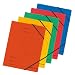 Herlitz 10902872 Eckspanner A4 Colorspan, farbig sortiert, 5er Packung